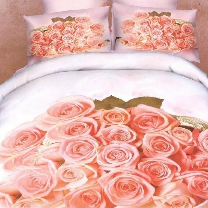 Самое большое постельное белье. КПБ евро сатин 3d розы. Нежные розы мако сатин волшебные сны. Постельное бельё с розами сатин. Розы на постели.