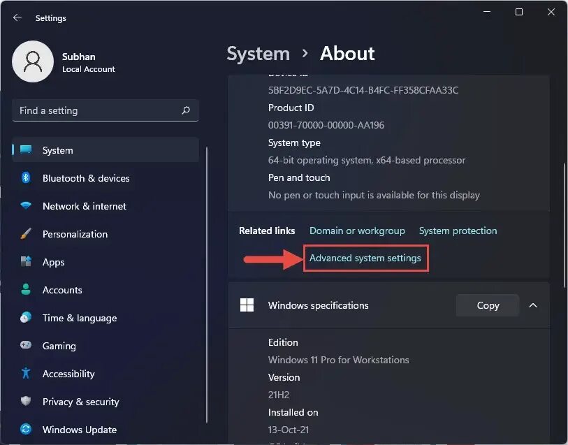 Advanced System settings. Advanced System settings Windows 10 где найти. View Advanced System settings на русском. Сколько места занимает Windows 11. Advanced system setting