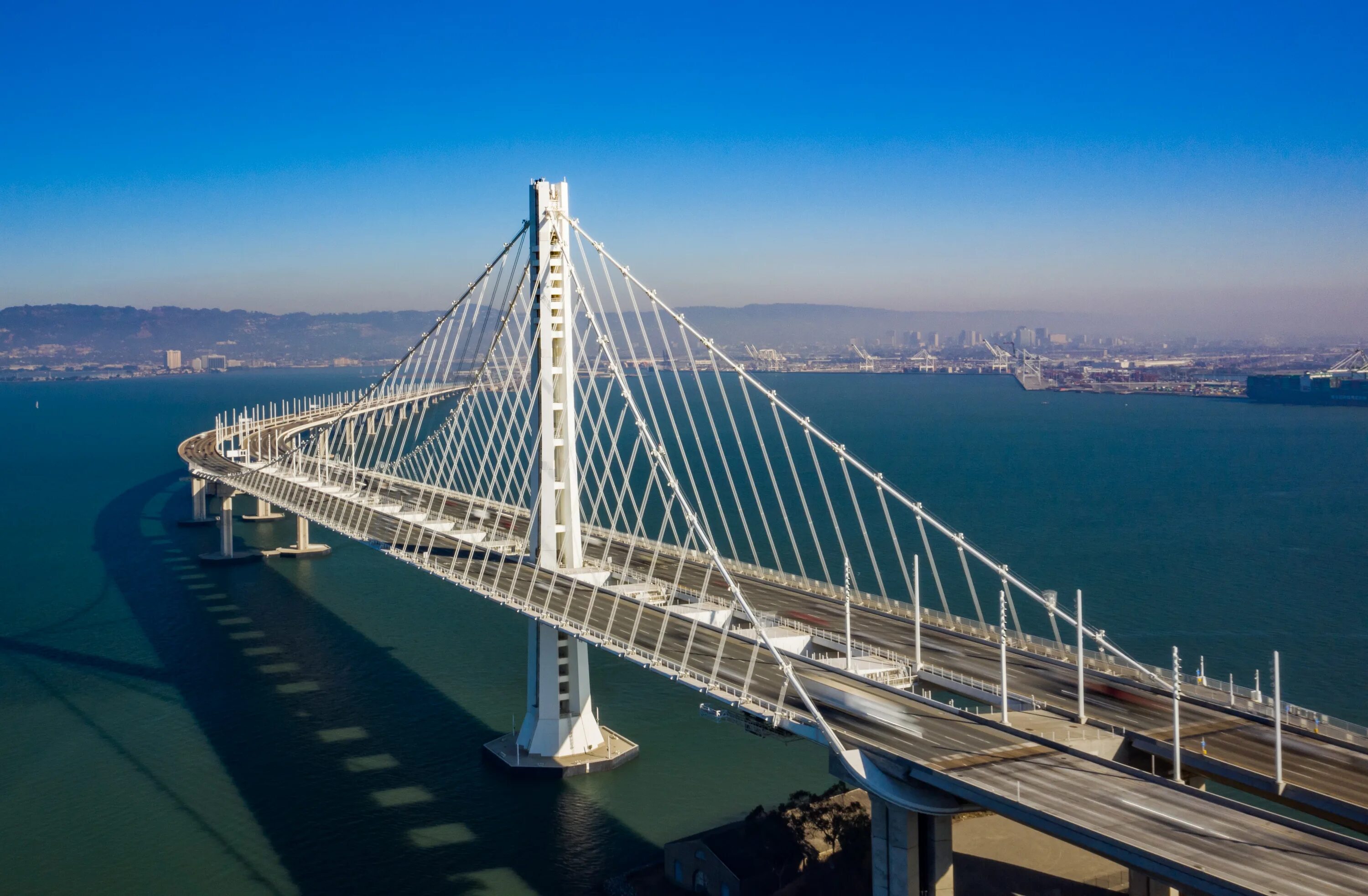 В сша через мост. Мост Bay Bridge Сан-Франциско. Сан-Франциско-Окленд Бэй бридж. Мост между Сан-Франциско и Оклендом Окленд. Мост Окленд Бэй бридж.