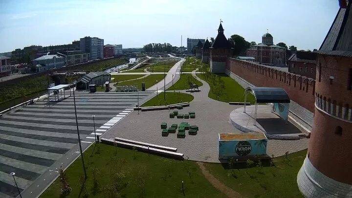 Веб тул. Веб камера Тула площадь Ленина. Тульская ая набережная улица.