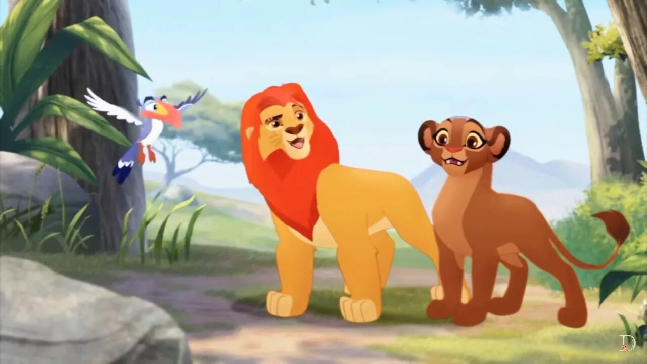 Kion отменить. Хранитель Лев 4. Lion Guard Kion and Rani Cubs.