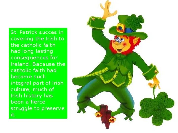 Why is irish language significant to patrick