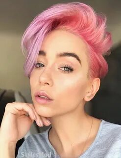 Short pink hair