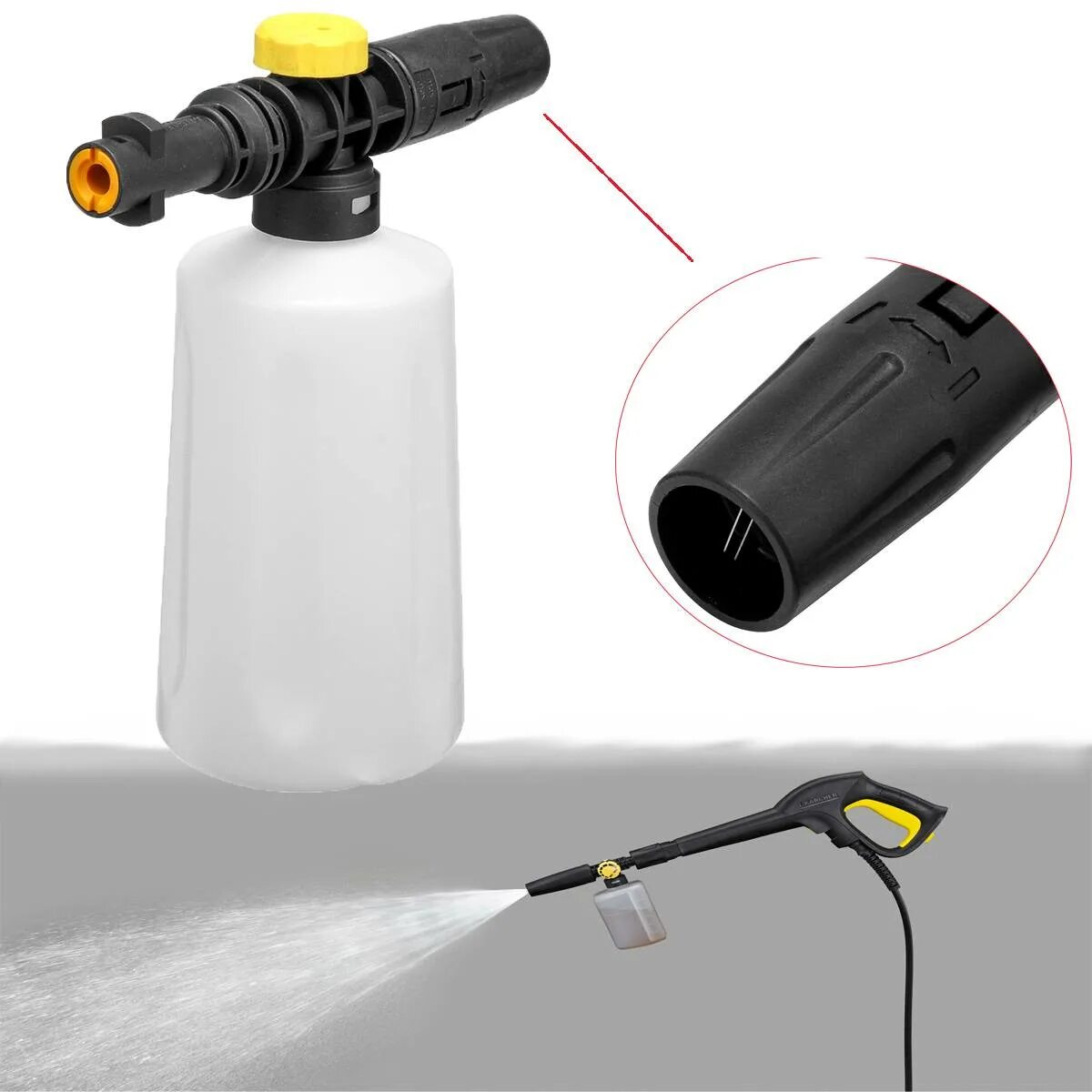 Насадку мойки высокого. Karcher 2.643-147 fj6 Foam Nozzle. Пеногенератор Karcher FJ 6. Насадка Karcher 2.643-147.0. Пеногенератор Керхер fj6.