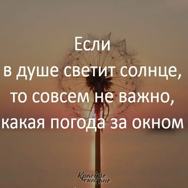 Высказывания про солнце. Если солнце в душе. Если в душе светит солнце то совсем не важно. Цитаты про солнце в душе.