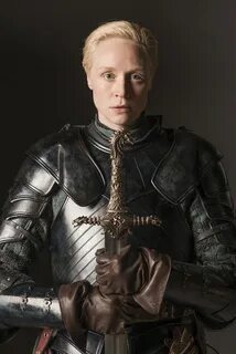 Portrait of Gwendoline Christie as Brienne of Tarth. 