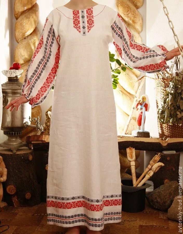 Платье в Славянском стиле. Платье из льна в русском стиле. Льняная одежда старинная. Платье лен в народном стиле.