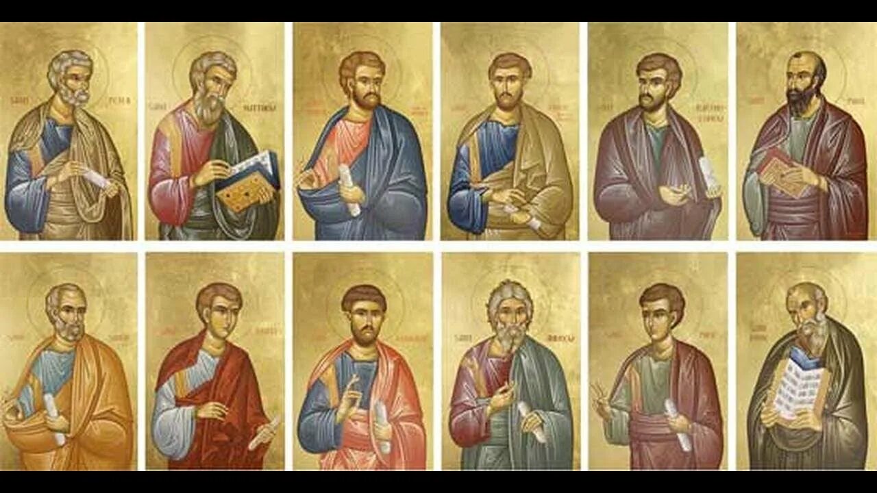 Апостолы иисуса христа имена. Ученики Иисуса Христа 12 апостолов. Имена апостолов Иисуса Христа. Икона 12 апостолов с именами. Иконы 12 апостолов для иконостаса.