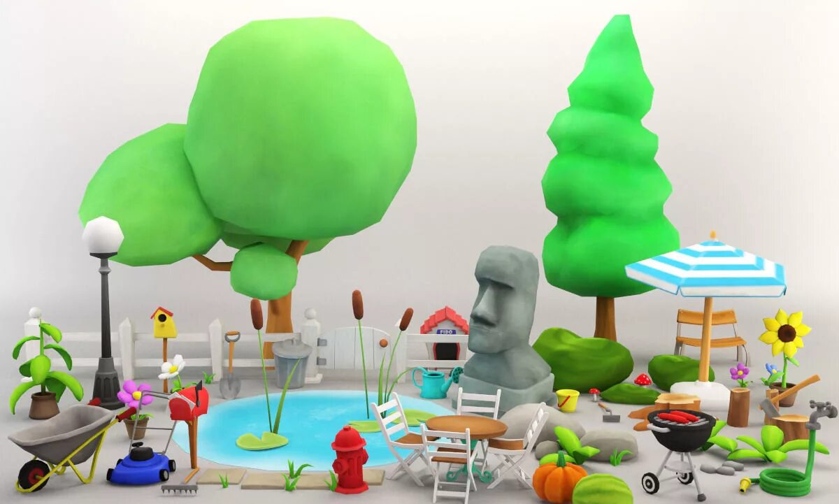 Сад 3d модели. Сад 3д модель. garden 3d.