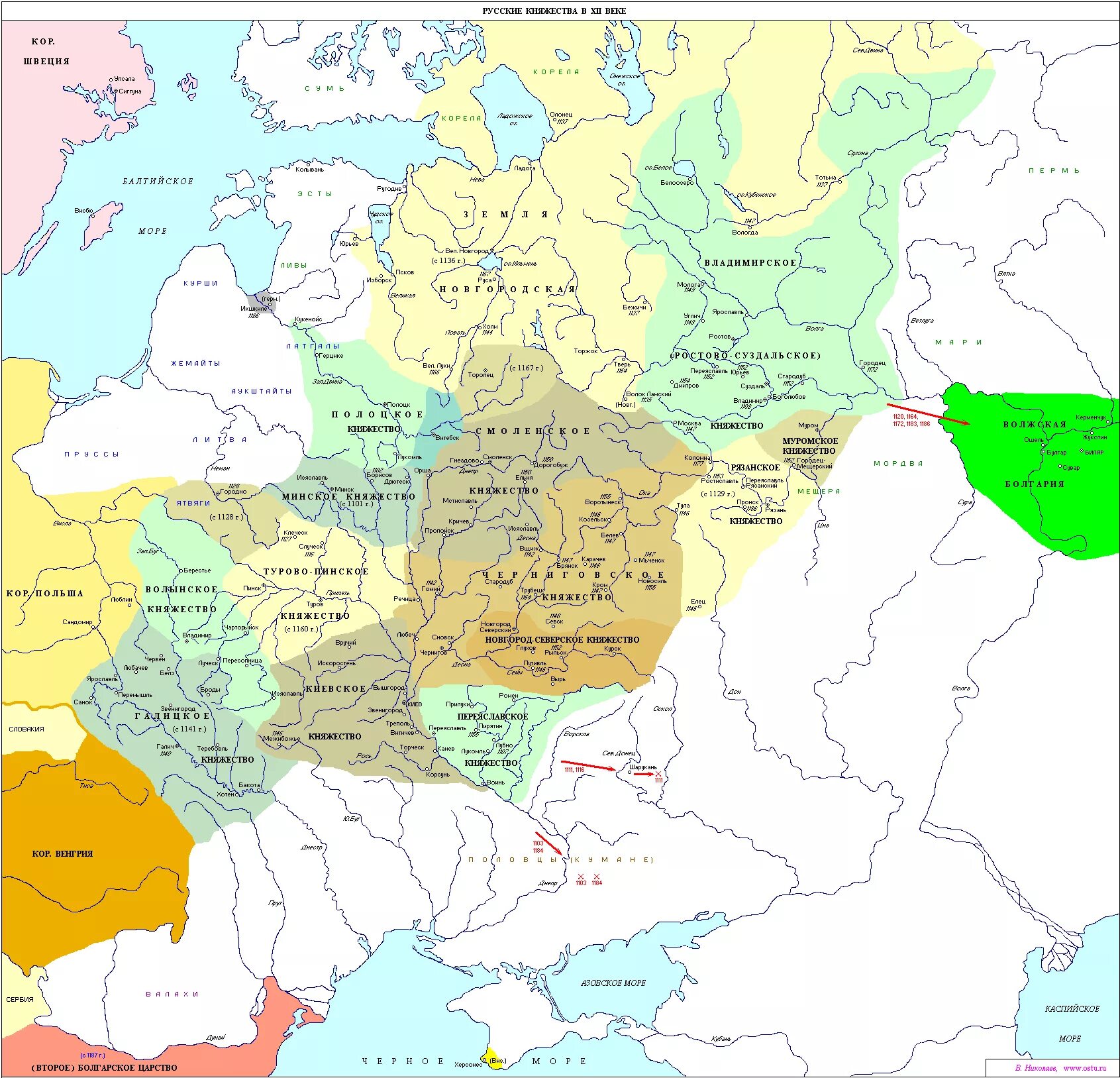 Границы древней россии