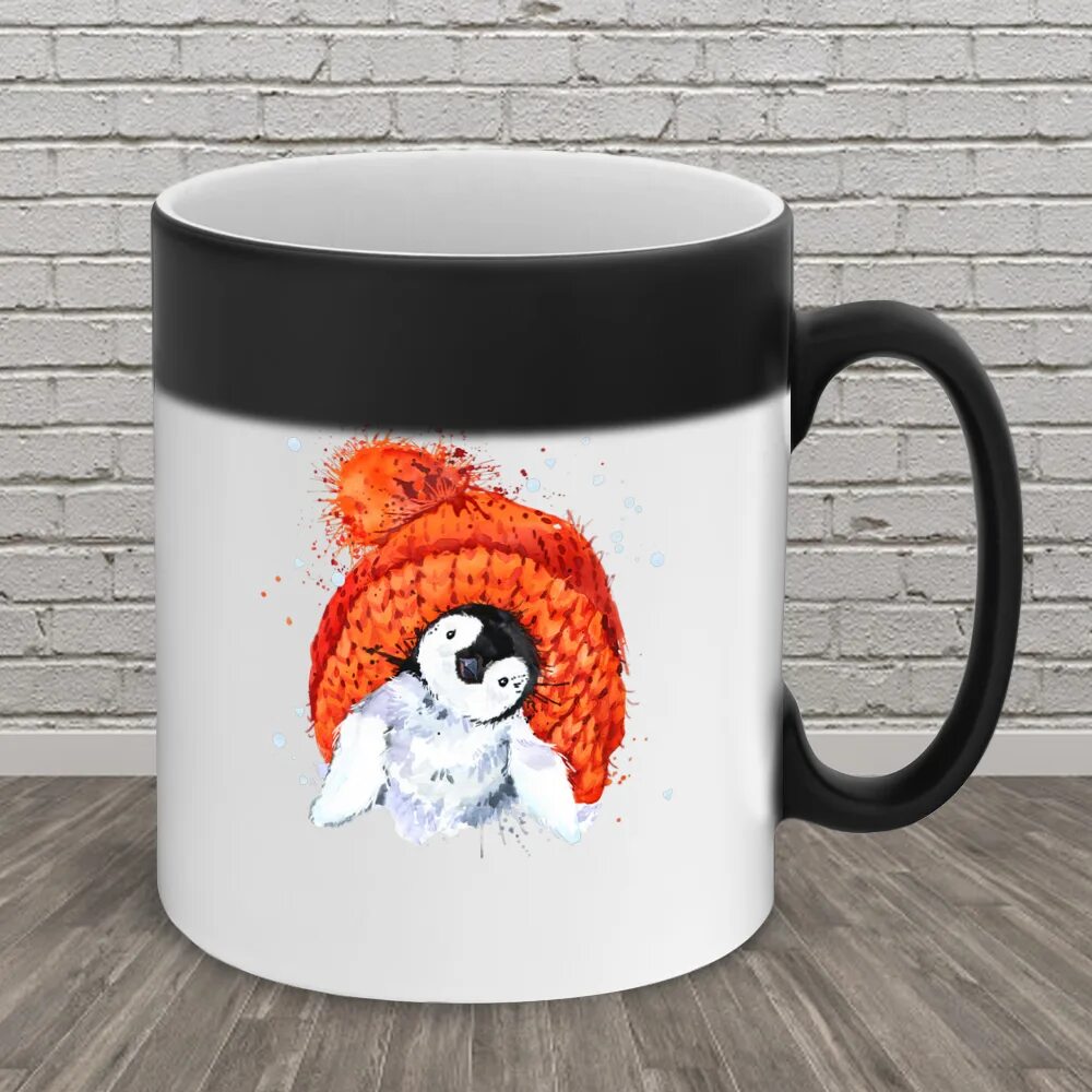 Кружка меняющая рисунок. Кружка хамелеон пудель. ist color кружка кот в шапке новый год. кружка хамелеон с абиссинцем в колпаке озон.