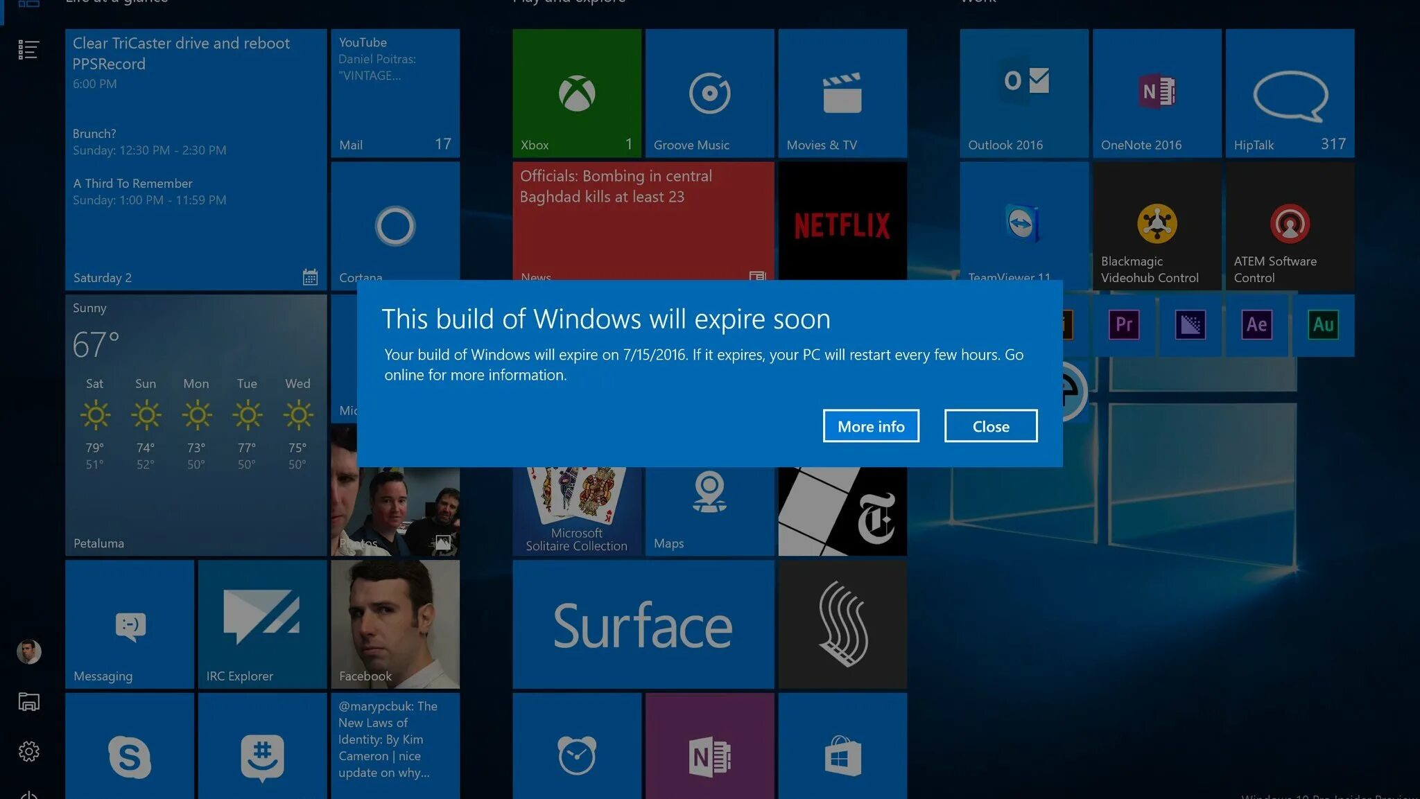 Windows 10 22h2 дата. This build of windows will expire soon. переход со сборки insider preview с истекающим сроком действия.