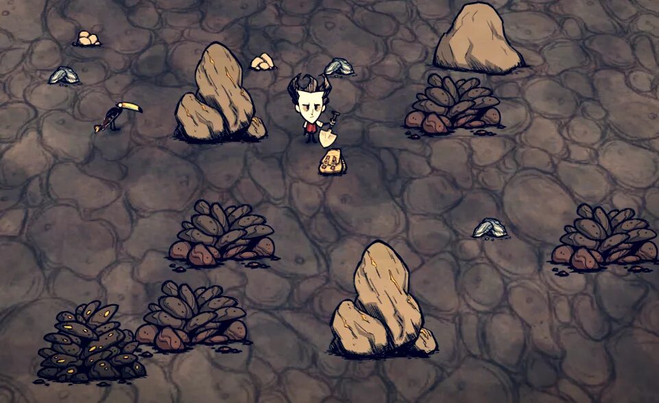 Don stone. Don't Starve together золотой самородок. Золотой самородок в don't Starve Shipwrecked. Камень донт старв. Don't Starve биомы.