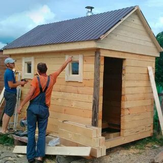 Баня из досок своими руками на даче