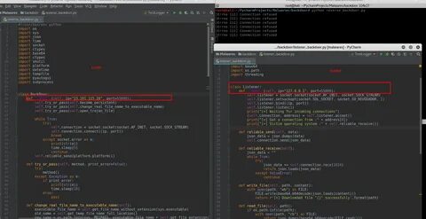 Python socket files