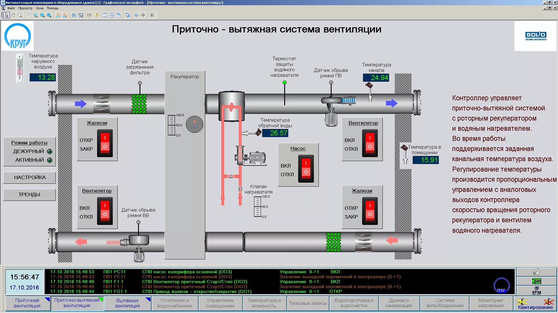 Автоматика систем вентиляции. SCADA система приточной вентиляции. Система автоматики приточно-вытяжной вентиляции. Контроллер системы приточной вентиляции. Автоматизированная система управления вентиляцией.