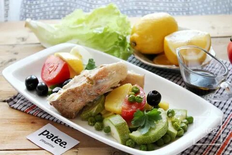 Рыба с овощами калории