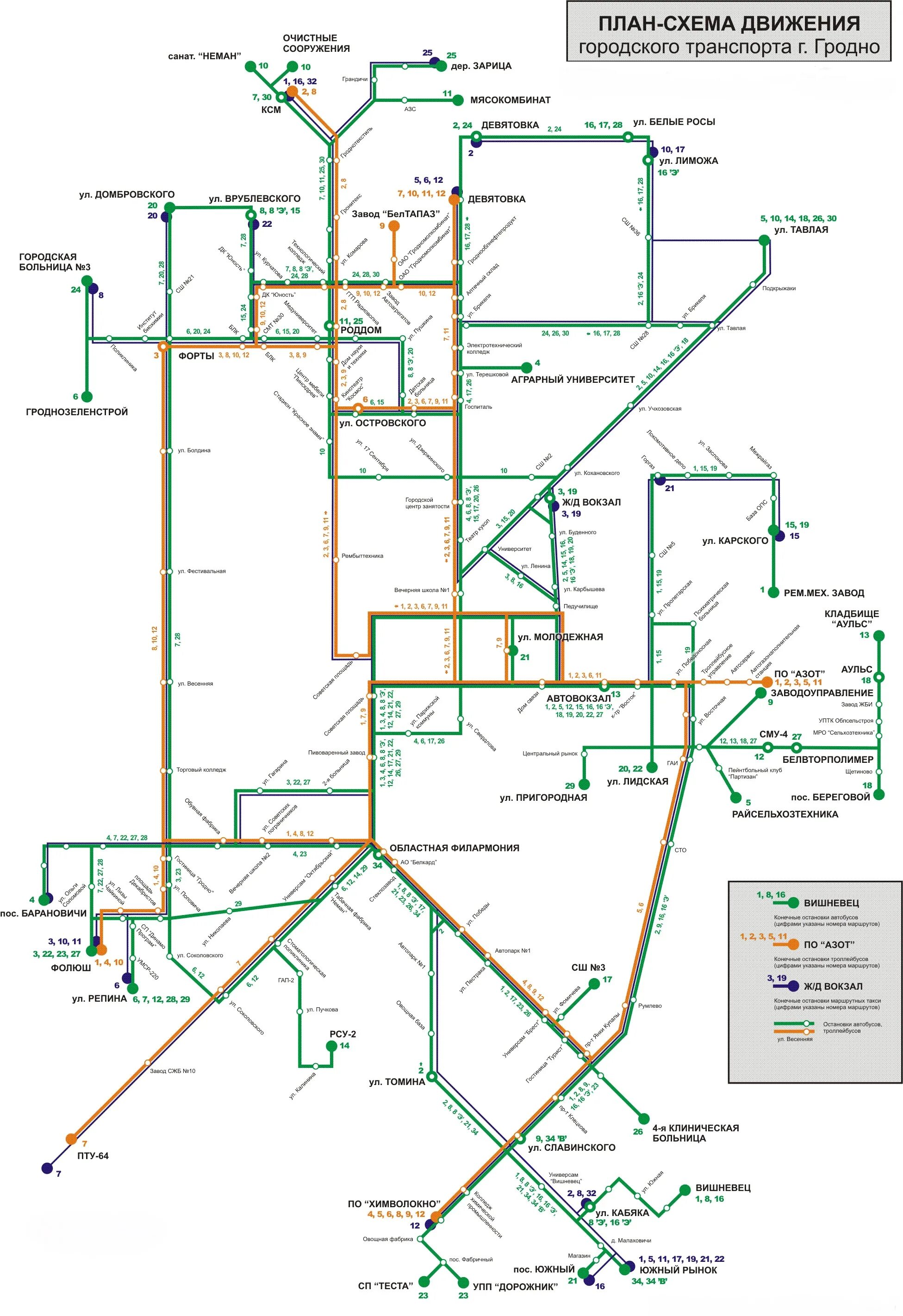 Карта маршрута гродно. Схема общественного транспорта Гродно. Карта маршрутов Гродно. Карта движения автобусов. Гродно транспорт схема.
