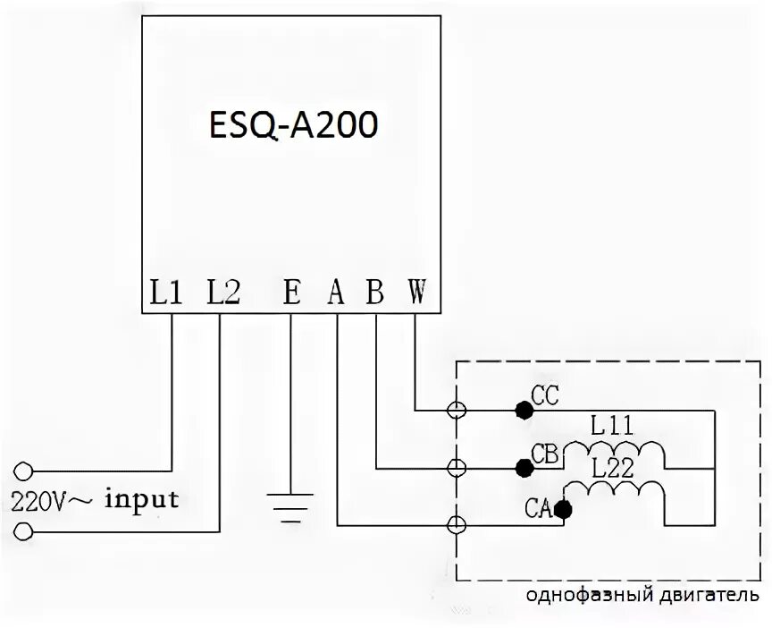 Купить Преобразователь частоты ESQ-A200-2S0022 2.2кВт 200-260В (для однофазного 