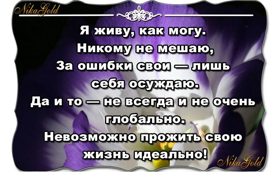 Не осуждайте нас живем один лишь