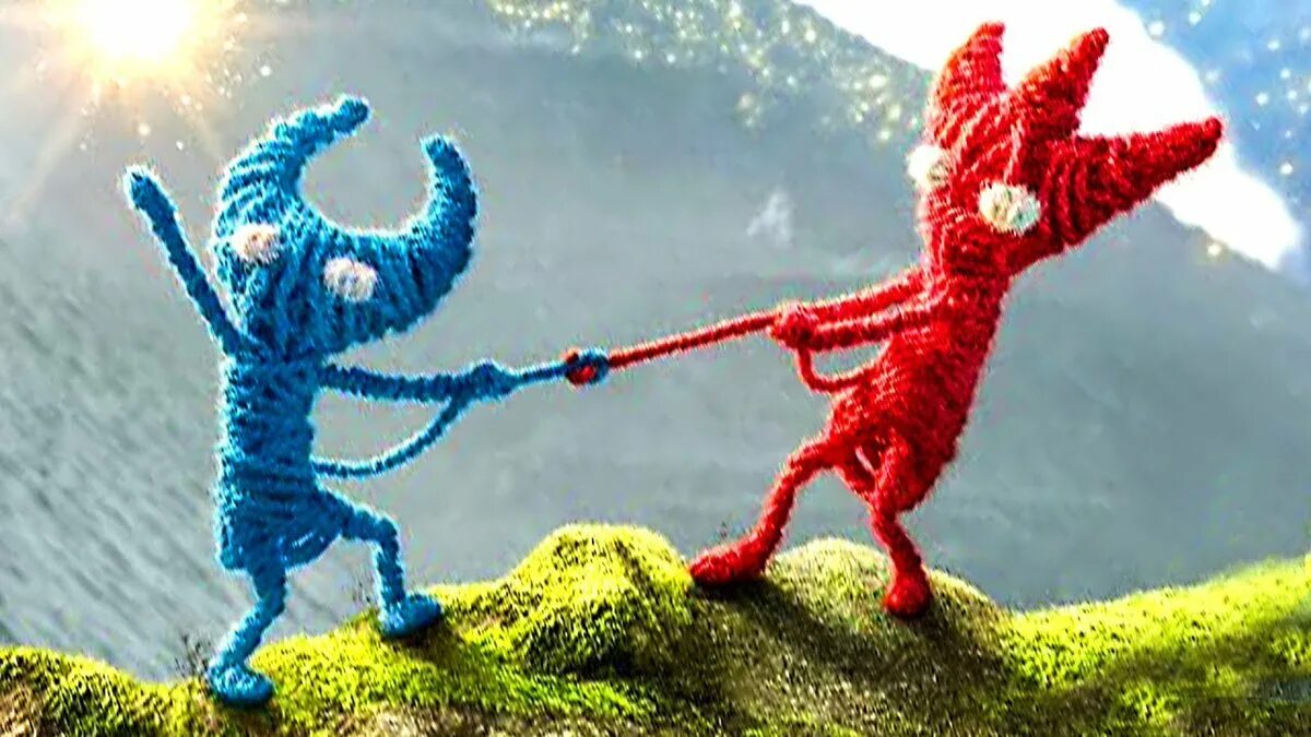 Игра про нитки. Unravel 2. Кукла Ярни Unravel. Unravel two Ярни. Унравел 2 игра.