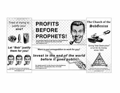 Church Of The Subgenius, Flying Spaghetti Monster, Tired Of Trying, Keep Th...