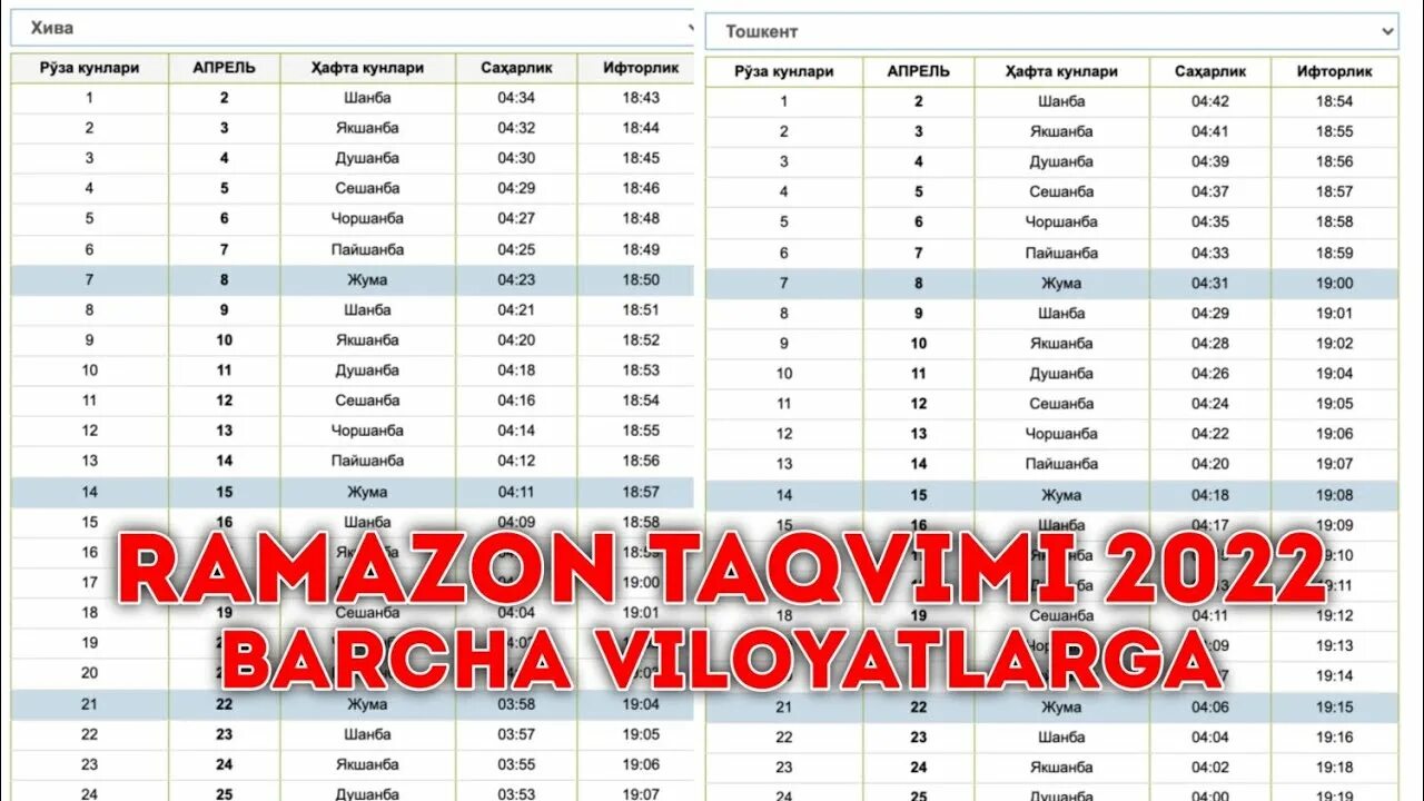 Руза ВАКТЛАРИ Москва 2022. Рамазон Taqvimi 2022. Taqvim 2022 Рамазан. Toshkent Taqvimi 2022.