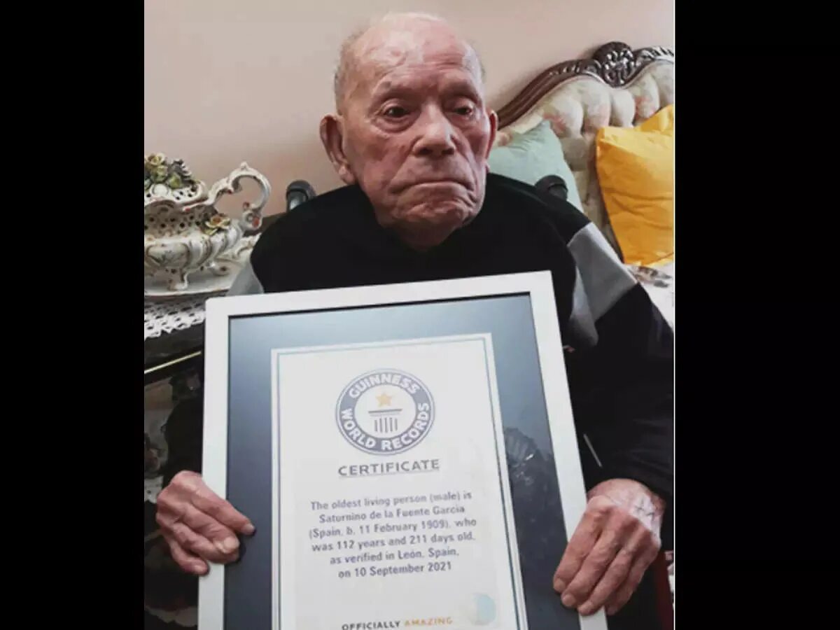Сатурнино де ла Фуэнте Гарсия. Старейший мужчина в мире скончался в возрасте 112 лет. Самый старый мужчина в мире на сегодняшний день. Книга рекордов Гиннесса самый долгожитель. Удивительные люди 2024 года дата