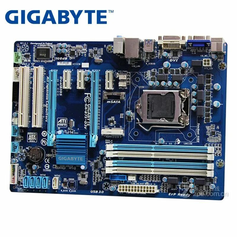 Gigabyte p75 d3. Gigabyte ga-75-d3v. Материнская плата Gigabyte lga1155. Материнская плата Gigabyte SATA 3. LGA 1155 b75.