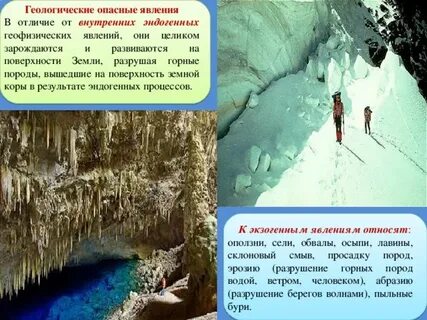 Явления геологического происхождения