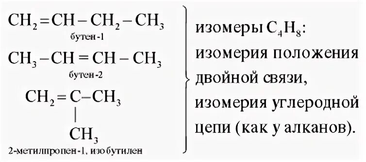 Изомером бутена 1 является