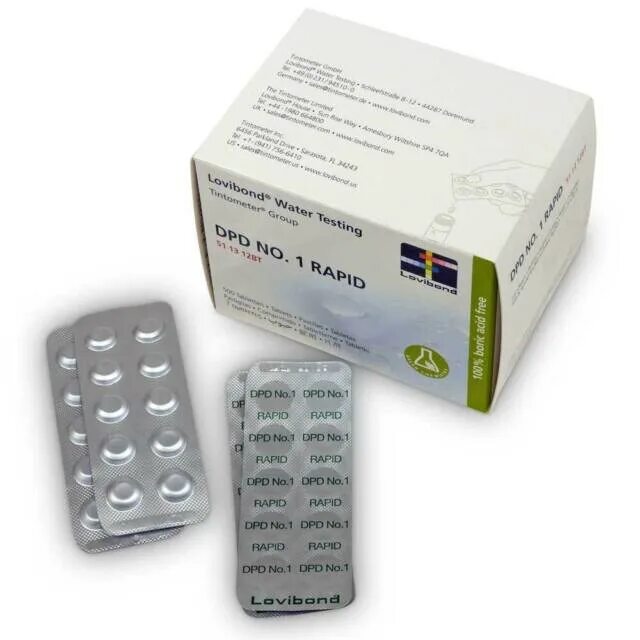 Таблетки для фотометра. Dpd1- Свободный CL, 10шт. Lovibond. Lovibond DPD 1. Rapid DPD n1 таблетки.