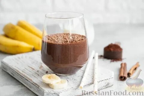 Какао с бананом и молоком рецепт