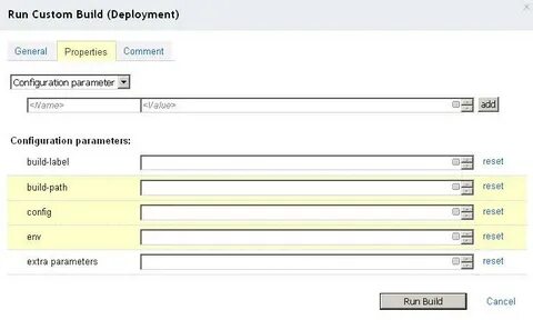 Configuration parameters