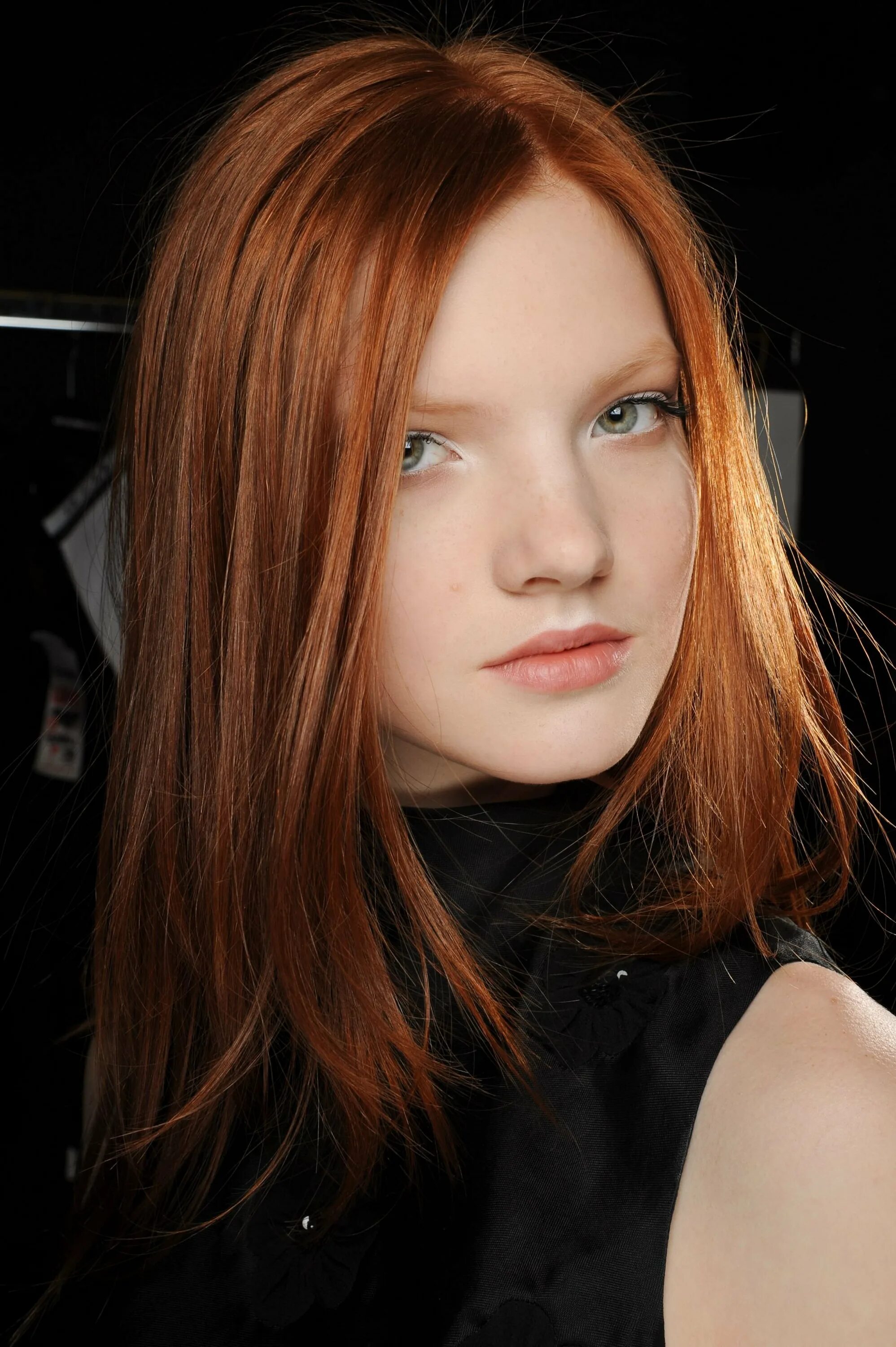 Катрин Беруб. Рыжий цвет волос натуральный.