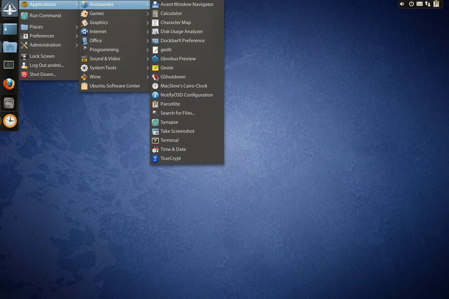 Запуск программы линукс. Стандартные приложения linux. avant window navigator. cairo-clock для линукс. ubuntu 11.04.