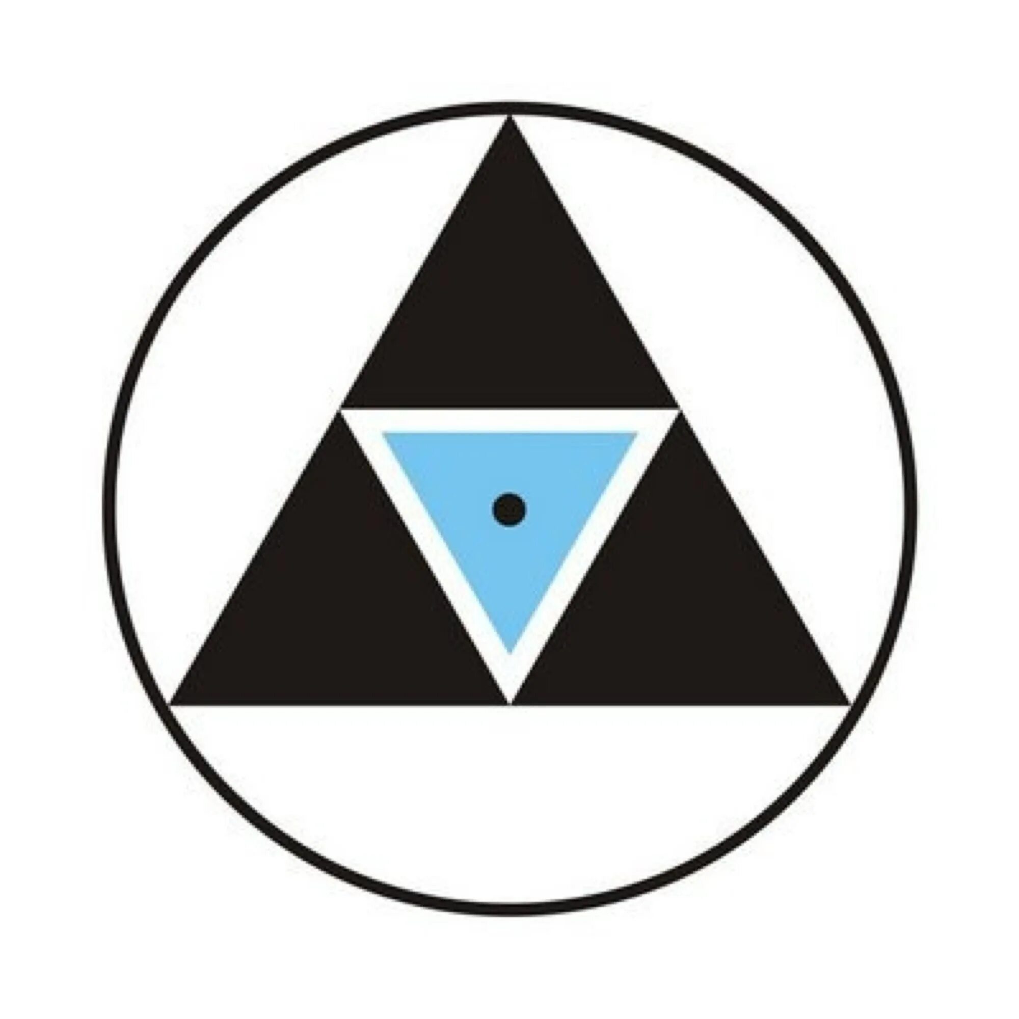 Синий треугольник в круге. Треугольник в круге. Круг с треугольником внутри. Треугольные символы. Перевернутый треугольник символ.