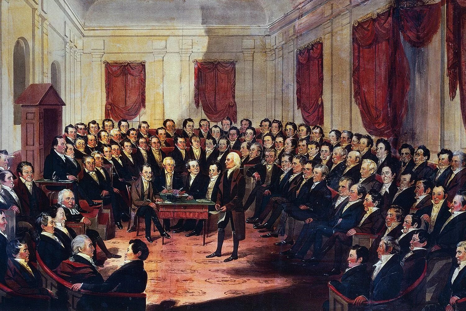 Конституция сша дата. Конгресс сша 1787. конституционный конвент 1787. конвент сша 1787 картина. конституционный конвент в филадельфии 1787.