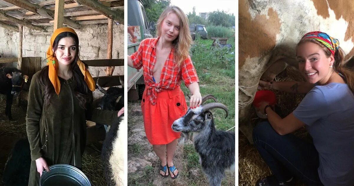 Блоггер из деревни инстаграм. Обычные деревенские девушки. селфи деревенских девушек. девушка доярка. блоггеры в деревне.