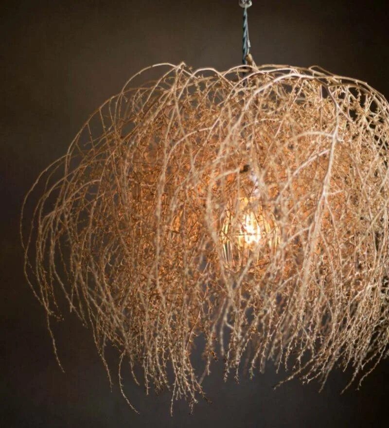 Самодельная люстра. Дизайнерская люстра своими руками. Дизайнерский абажур. Необычные люстры. Люстра своими руками.