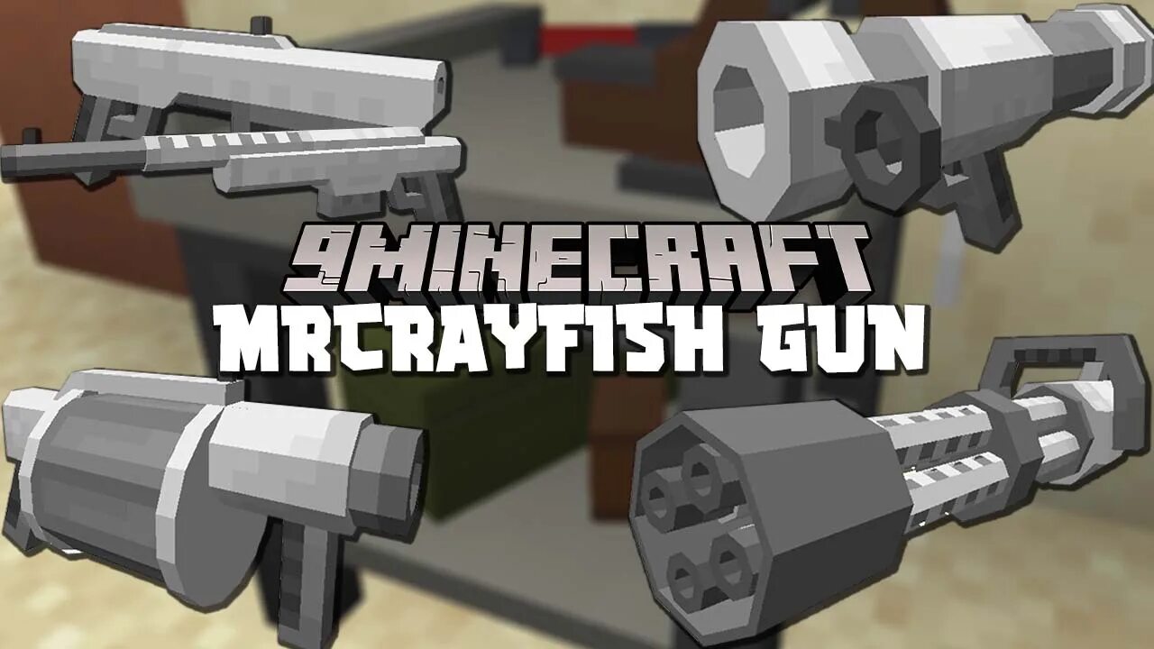 Майнкрафт mrcrayfish s gun mod