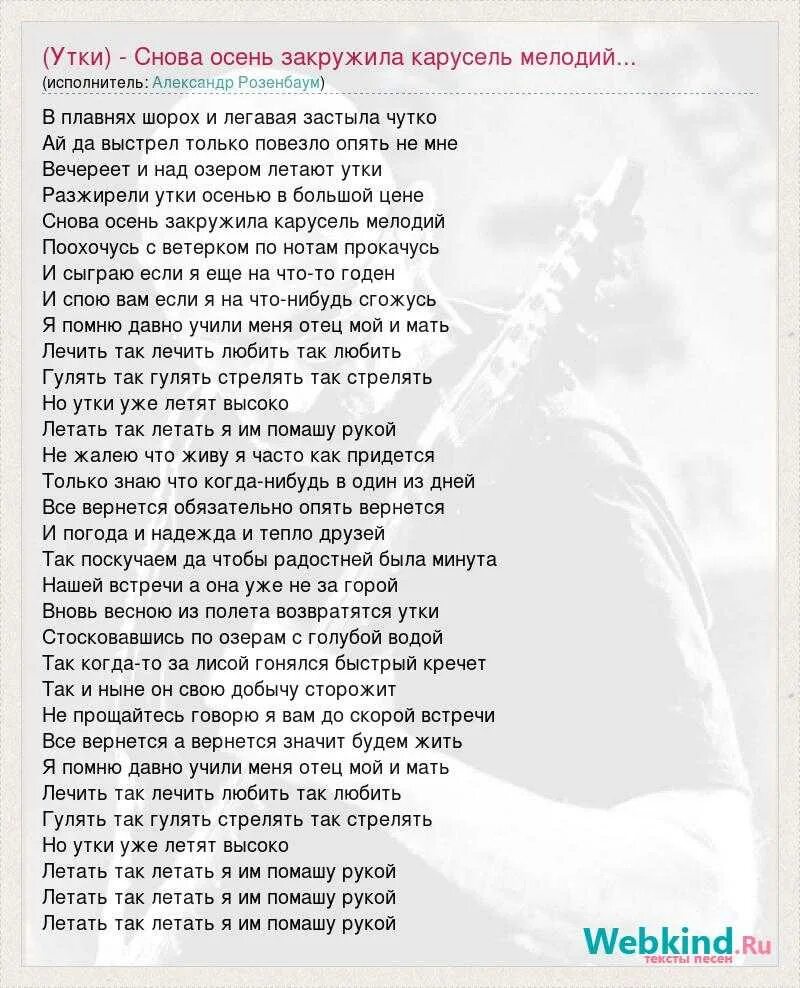 Утиная охота слова. Текст песни Утиная охота Розенбаум. Розенбаум охота слова. Песня что так охота для души куражу