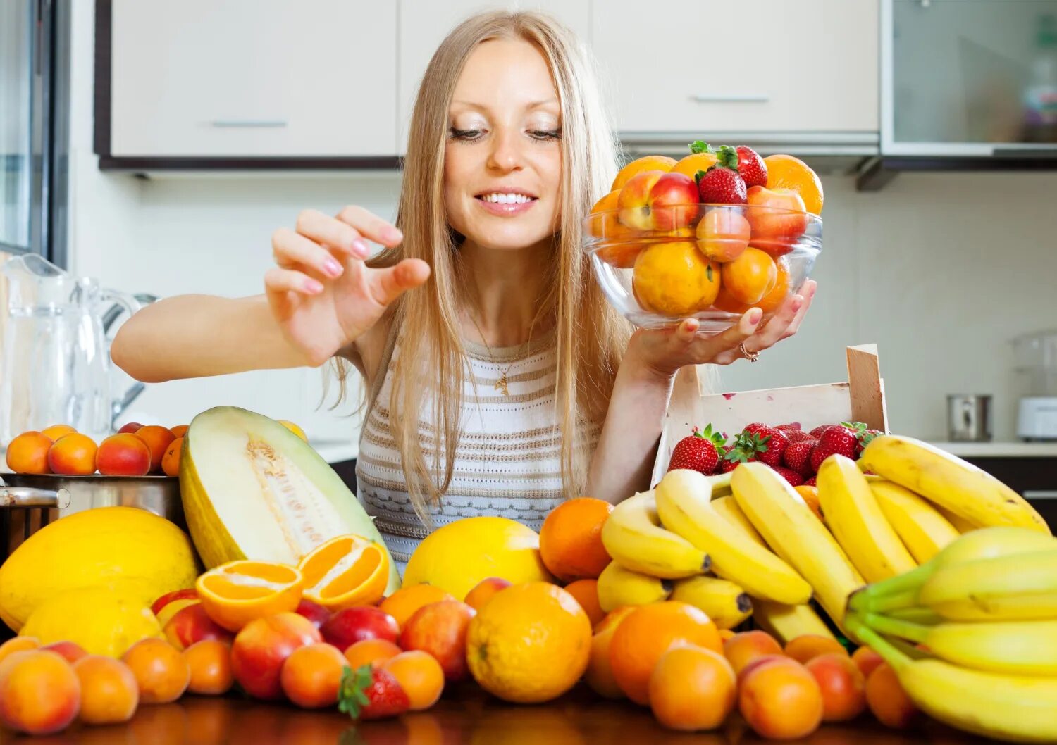 Taking fruit