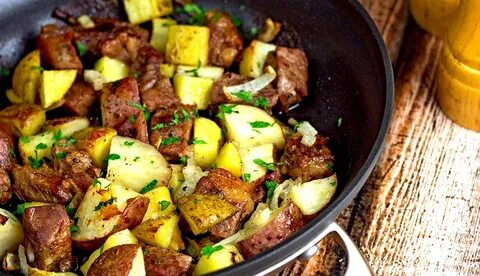 Мясо с картошкой на пару