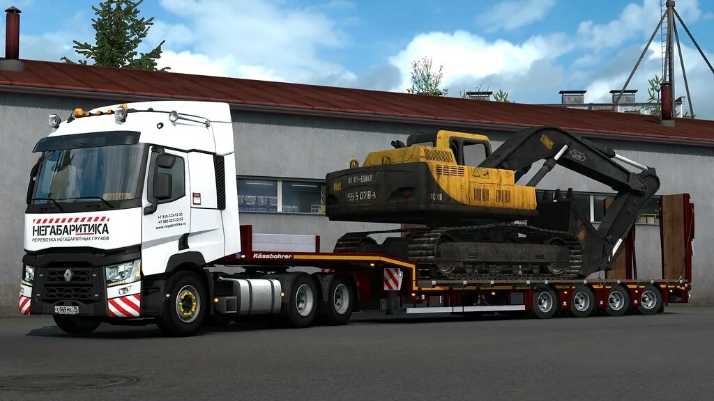 Негабаритика отзывы. Негабаритика Renault t. ETS 2 негабаритика. Рено т для етс 2 1.33. Трал етс 2.