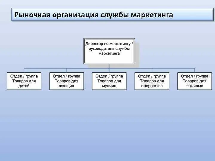 Товарная структура службы маркетинга. Рыночная структура организации службы маркетинга это. Товарная структура организации службы маркетинга. Схема товарно-рыночной организации службы маркетинга. Виды рынка в маркетинге