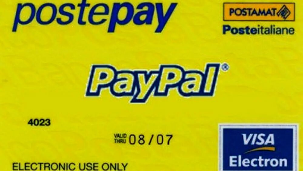 Postepay. Postepay Card. Visa Electron Classic. Postepay logo. Postepay Italia.