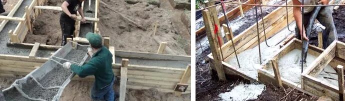 Бетонирование монолитной плиты. Заливка бетона вручную на бетон. Фундамент для коттеджа. Заливка фундамента вручную. Опалубка во владимирской.