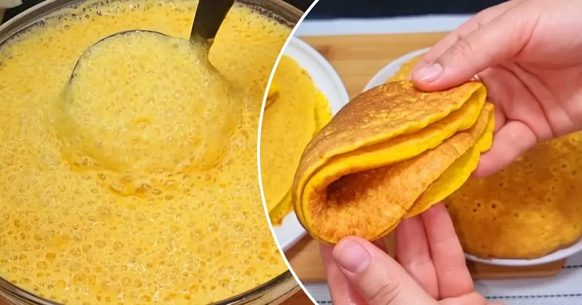 Блины тыквенные - пошаговый рецепт с фото на Повар.ру