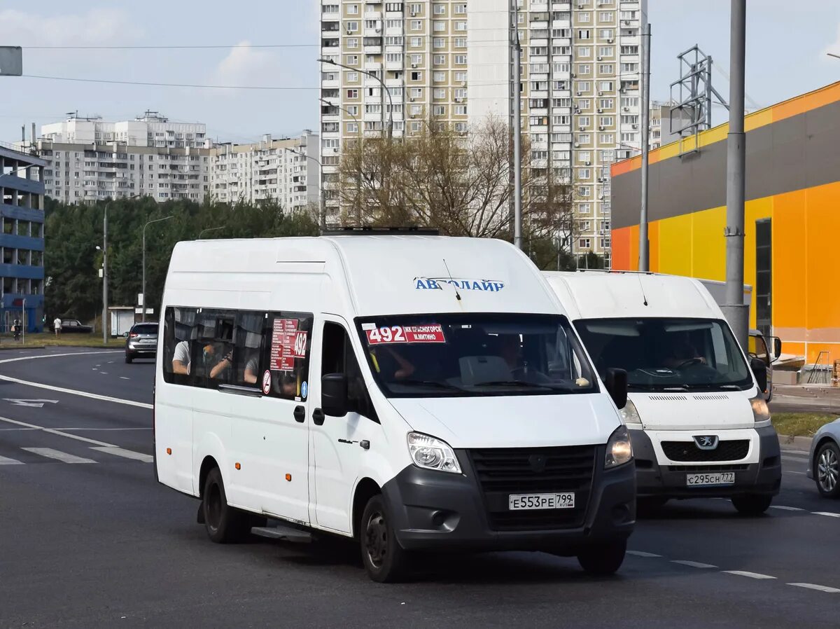 Маршрут 492. Газ маршрутка. газовый автобус. автобусы подмосковья.